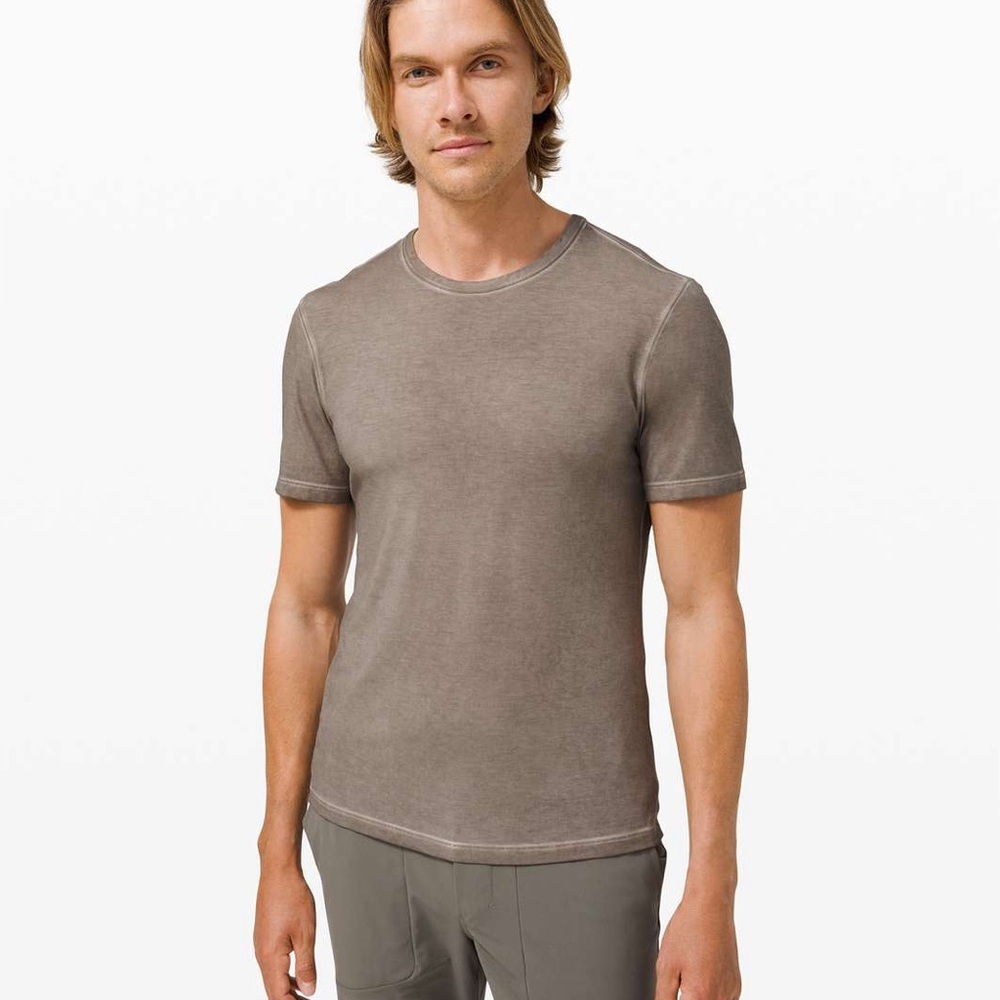 Lululemon 5 Year Basic Tee Carbon Dust Sun Wash
